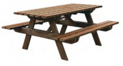 Table d'espace public en plastique recyclé