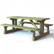 Table de pique nique en bois à poser