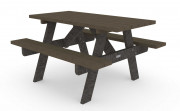 Table de pique-nique en plastique recyclé