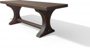 Table de pique-nique rainurée plastique recyclé 2m