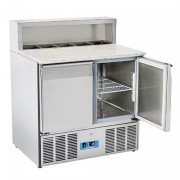 Table de préparation pizza 2 portes