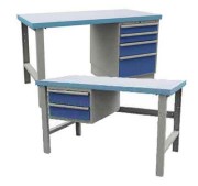 Table de travail à tiroirs