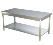 Table de travail inox à étagères multiples 