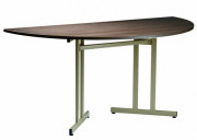 Table demi-ronde modulable