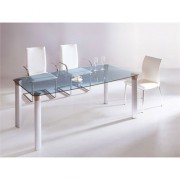 Table design en verre transparent 