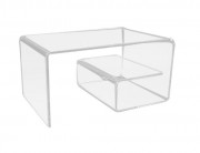 Table en escargot en plexiglas