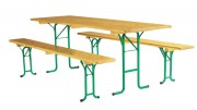 Table et banc brasserie pliant