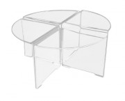 Table gigogne plexiglas