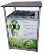 Table haute collectrice gobelets