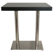 Table haute rectangulaire bois plaqué 