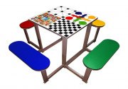 Table multi-jeux extérieure pour parcs