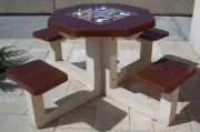Table petits chevaux extérieur
