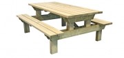 Table pique nique en bois 2000 mm