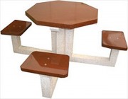 Table pique-nique hexagonale