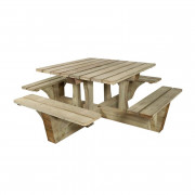 Table pique-nique pin traité