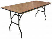 Table pliante rectangulaire en bois