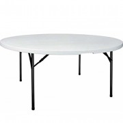 Table pliante ronde de collectivité