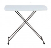 Table polyéthylène pliante GRENADE réglable 5 positions - L. 76 x l. 49 cm - H. de 46,5 à 71,5 cm