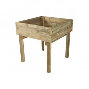 Table potagère en bois - Dim. L95 x l95 x H100 cm - A poser