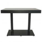Table rectangulaire en bois plaqué Wengé 100x60 cm 