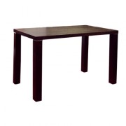 Table rectangulaire en bois plaqué wengé 110x60 cm 