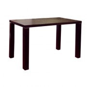 Table rectangulaire en bois plaqué wengé 110x60 cm