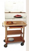Table roulante desserte avec étagère