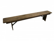 Banc rustique pliant en  bois