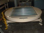 Table tournante à rouleaux