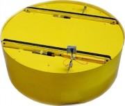 Table tournante avec convoyeur rouleaux