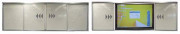 Tableau blanc coulissant support écran interactif - Araboard 4