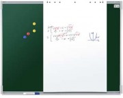 Tableau blanc et craie