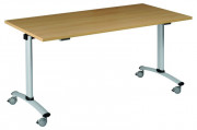 Table de réunion à plateau abattant – Dim.120 x 80 cm à 180 x 80 cm - Plateau mélaminé ou stratifié