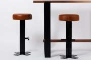 Tabouret de bar en cuir