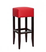 Tabouret en hêtre assise rembourrée