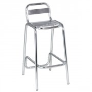 Tabouret haut bar en aluminium 