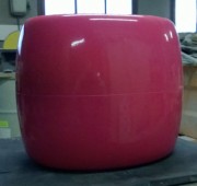 Tabouret pouf en polyester 