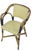 Tabourets bistrot en Rilsan et Rotin