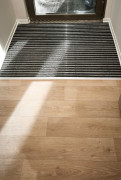 Tapis d'entrée ultra-absorbant - sur-mesure pour intérieur - profilé en alu et insert textile reps