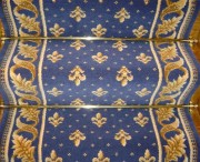 Tapis d'escalier tissé sur métier axminster 