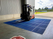 Tapis de nettoyage pour roues de chariots - Poids de passage 40 tonnes - Trafic 100/jrs
