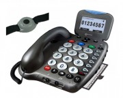 Téléphone avec bracelet d'appel d'urgence
