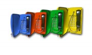 Téléphone endurci avec porte