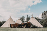 Tente tipi événementielle modulaire - 56 m² - 50 à 80 personnes
