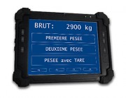 Terminal portable de pesage