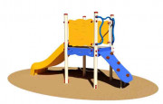 Tour aire de jeux avec toboggan