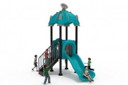 Tourelle pour aire de jeux - Tour avec toboggans et escalier - Hauteur de chute : 800 mm