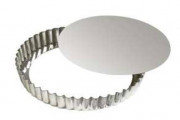 Moule à tarte fer blanc fond mobile (Lot de 3) - ?.200 mm à 320 mm - H.25 mm