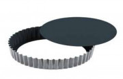 Moule à tarte cannelé fond mobile ? 28 cm (Lot de 3)