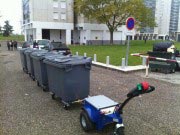 Tracteur électrique pour container poubelle 